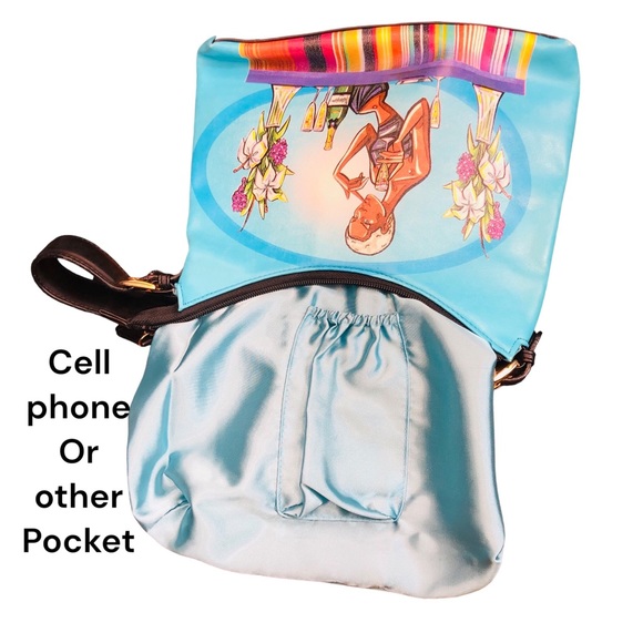 Handbag: girl with champagne and flowers. Waiting for the party to start🥂🍾🌺 - Picture 8 of 16